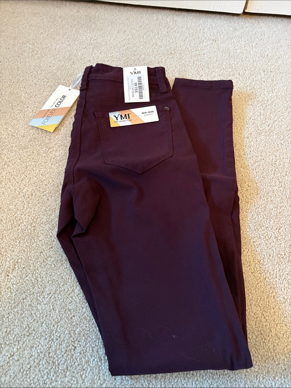 YMI Women's Plum Skinny High-Rise Jeans